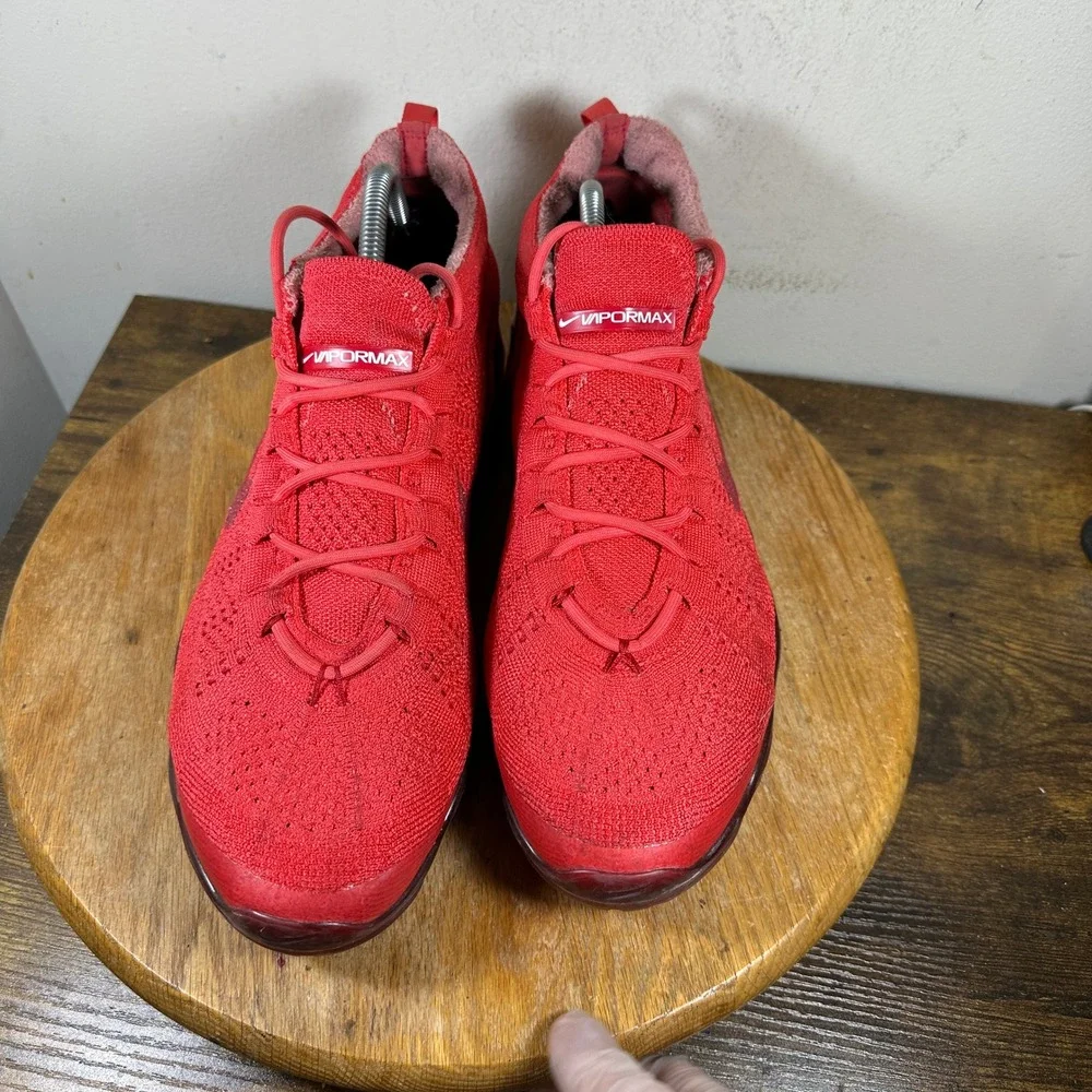 Nike Air VaporMax 2023 Flyknit Mens Red Running Shoes DV1678-600 Size 12